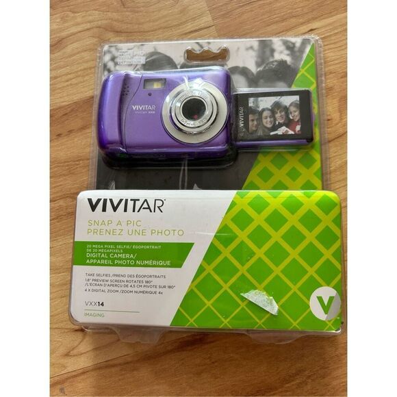 VIVITAR VXX14 - Digital Camera 20 MP - Snap A Pic - Brand New - purple selfie - Picture 1 of 4